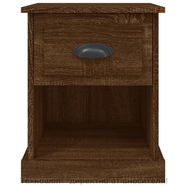 Нощни шкафчета, 2 бр, кафяв дъб, 39x39x47,5 см, инженерно дърво