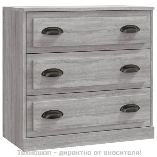 Сайдборд, сив сонома, 70x35,5x67,5 см, инженерно дърво