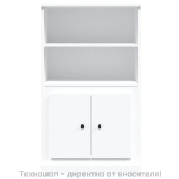 Висок шкаф, бял, 60x35,5x103,5 см, инженерно дърво