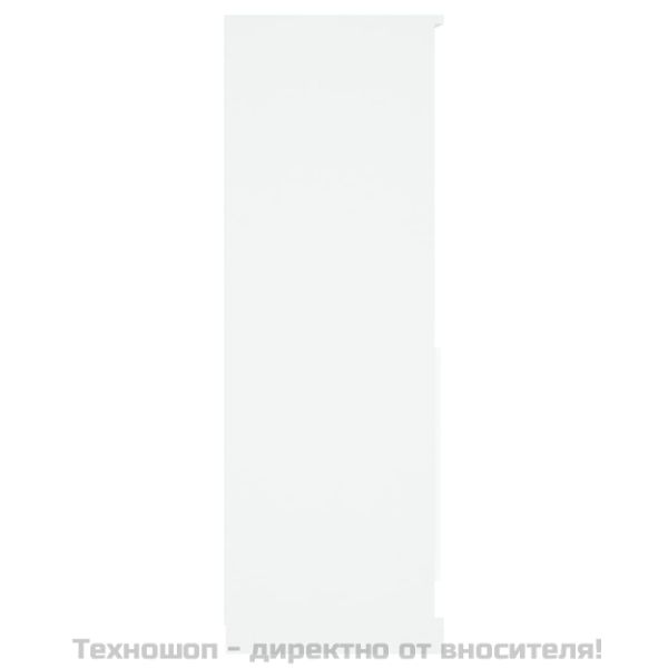 Висок шкаф, бял, 60x35,5x103,5 см, инженерно дърво