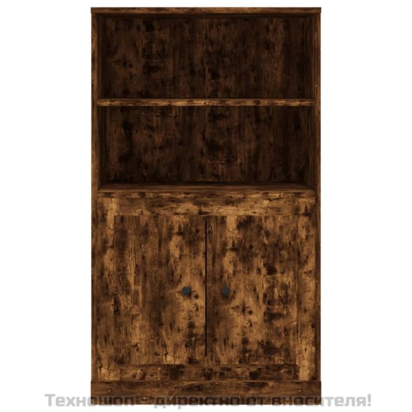 Висок шкаф, опушен дъб, 60x35,5x103,5 см, инженерно дърво