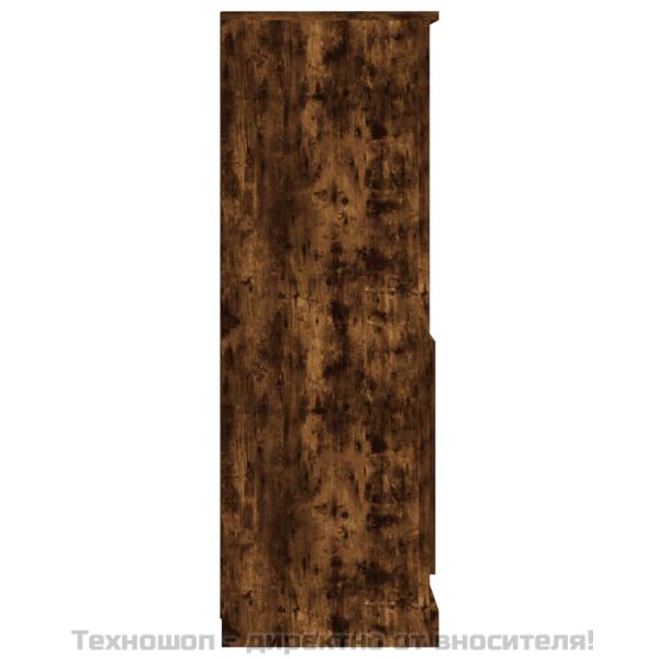Висок шкаф, опушен дъб, 60x35,5x103,5 см, инженерно дърво