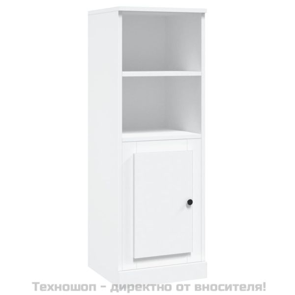 Висок шкаф, бял, 36x35,5x103,5 см, инженерно дърво
