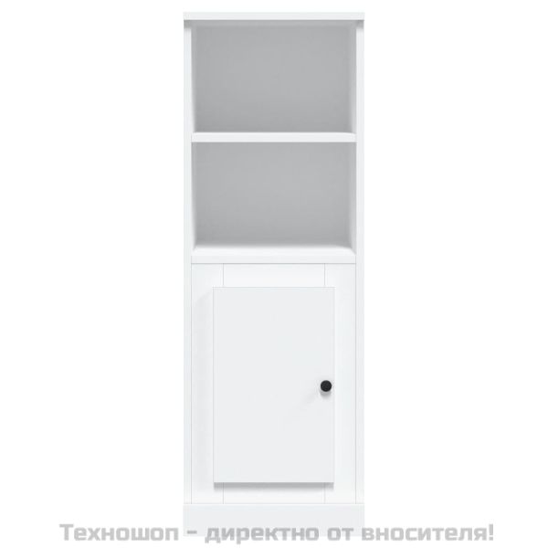 Висок шкаф, бял, 36x35,5x103,5 см, инженерно дърво