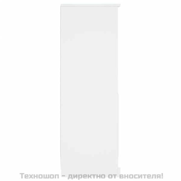 Висок шкаф, бял, 36x35,5x103,5 см, инженерно дърво
