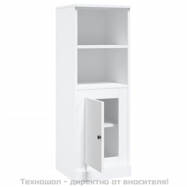 Висок шкаф, бял, 36x35,5x103,5 см, инженерно дърво