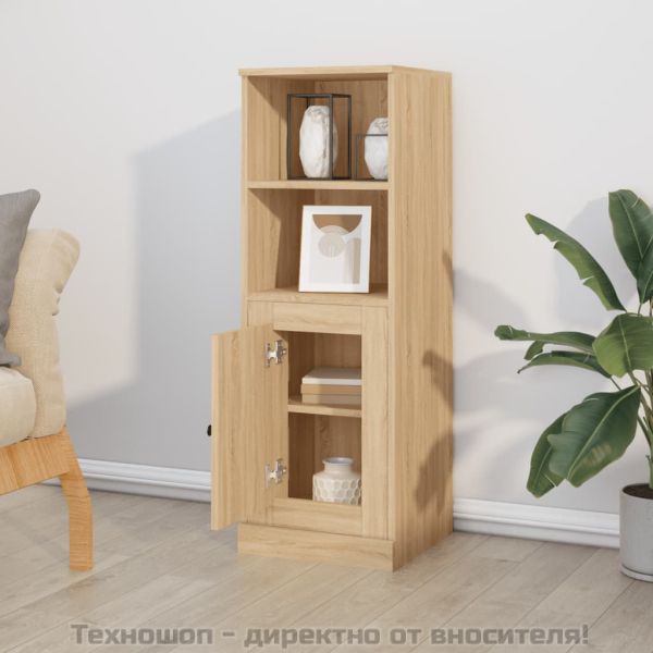 Висок шкаф, дъб сонома, 36x35,5x103,5 см, инженерно дърво