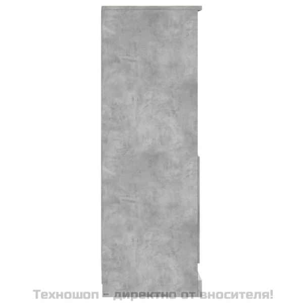 Висок шкаф, бетонно сив, 36x35,5x103,5 cm, инженерно дърво