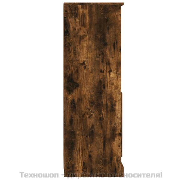 Висок шкаф, опушен дъб, 36x35,5x103,5 см, инженерно дърво