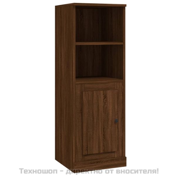 Висок шкаф, кафяв дъб, 36x35,5x103,5 см, инженерно дърво