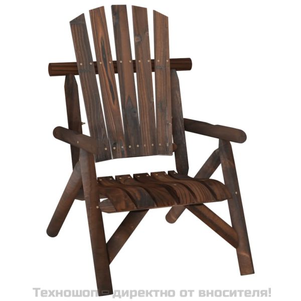 Градински стол, 68x86x103 см, масивен смърч