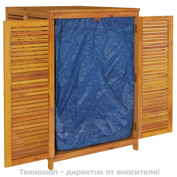 Градинска кутия за съхранение, 280x87x104 см, акация масив