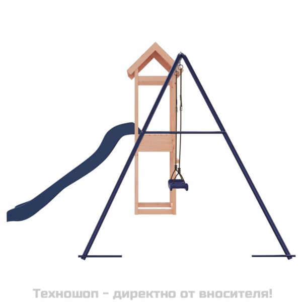 Комбинирано детско съоръжение, масивна дугласка дървесина