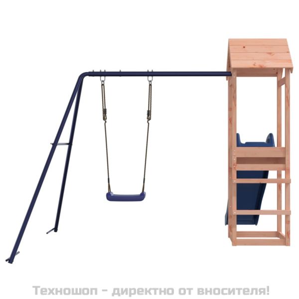 Комбинирано детско съоръжение, масивна дугласка дървесина