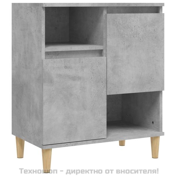 Сайдборд, бетонно сив, 60x35x70 см, инженерно дърво