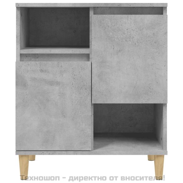 Сайдборд, бетонно сив, 60x35x70 см, инженерно дърво