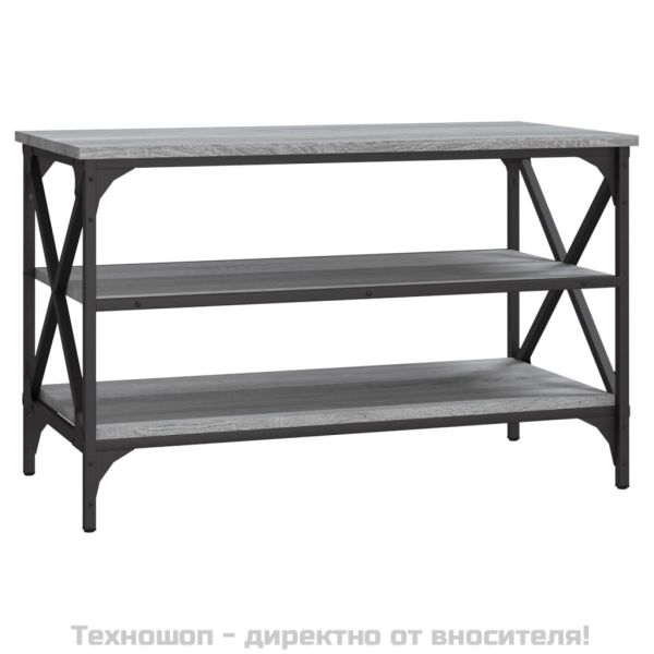 ТВ шкаф, сив сонома, 80x40x50 см, инженерно дърво