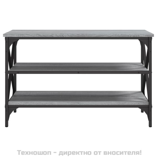 ТВ шкаф, сив сонома, 80x40x50 см, инженерно дърво