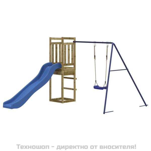 Комбинирано детско съоръжение за игра, импрегниран бор