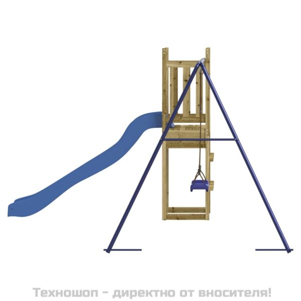 Комбинирано детско съоръжение за игра, импрегниран бор