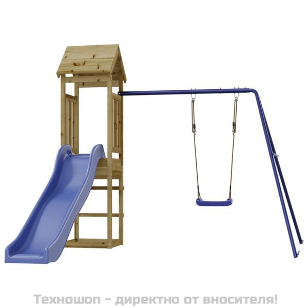 Комбинирано детско съоръжение за игра, импрегниран бор