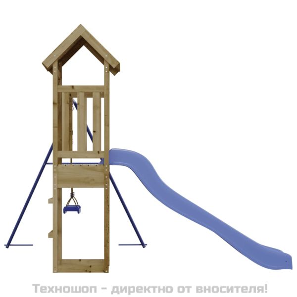 Комбинирано детско съоръжение за игра, импрегниран бор