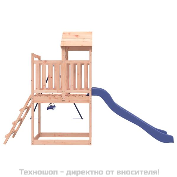 Комбинирано детско съоръжение, масивна дугласка дървесина