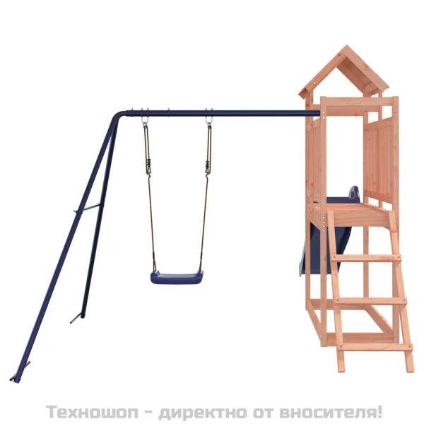 Комбинирано детско съоръжение, масивна дугласка дървесина