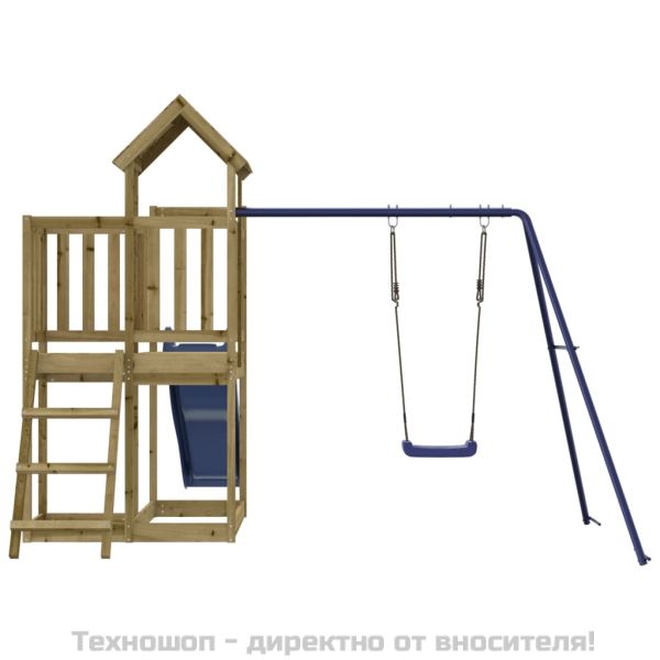 Комбинирано детско съоръжение за игра, импрегниран бор