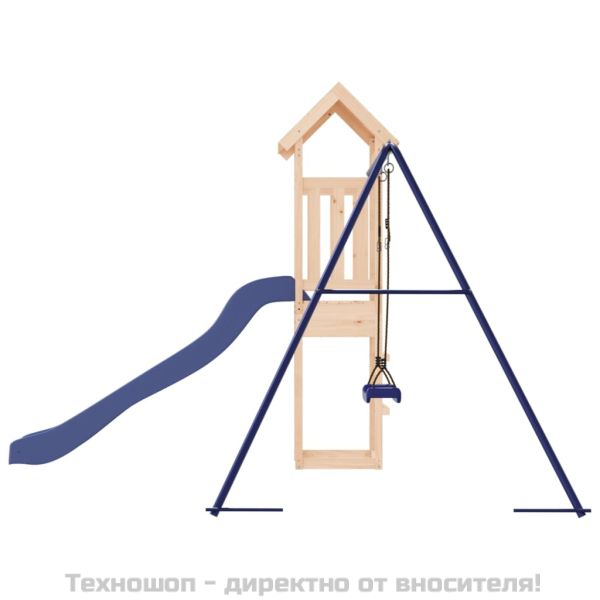 Комбинирано детско съоръжение за игра на открито, бор масив