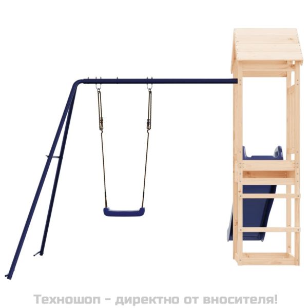 Комбинирано детско съоръжение за игра на открито, бор масив