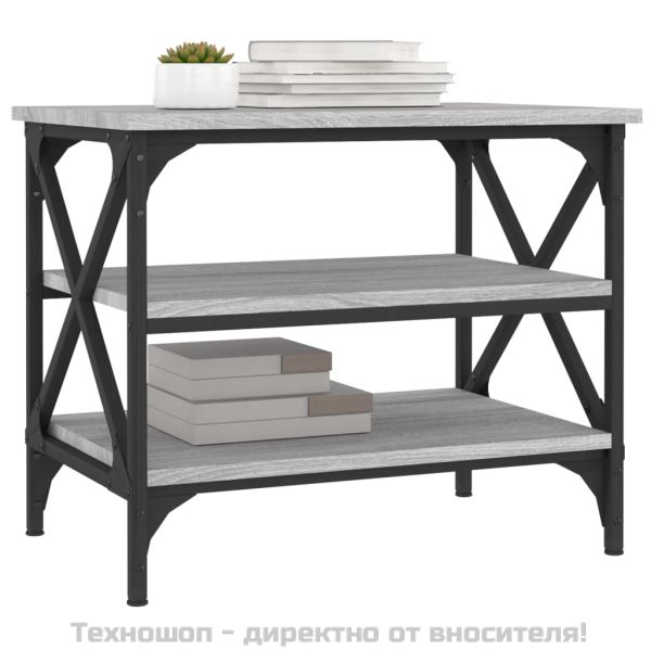 Странична маса, cив сонома, 55x38x45 см, инженерно дърво