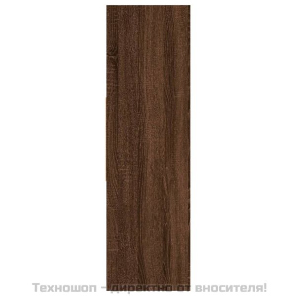 Библиотека, кафяв дъб, 97,5x29,5x100 см, инженерно дърво