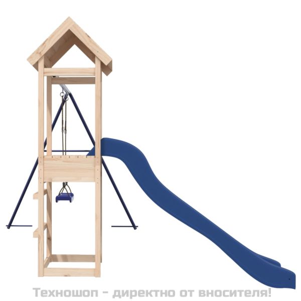 Комбинирано детско съоръжение за игра на открито, бор масив