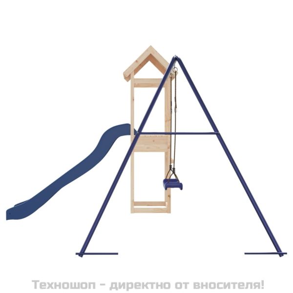 Комбинирано детско съоръжение за игра на открито, бор масив