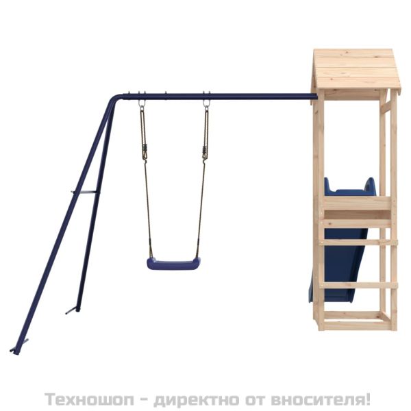 Комбинирано детско съоръжение за игра на открито, бор масив