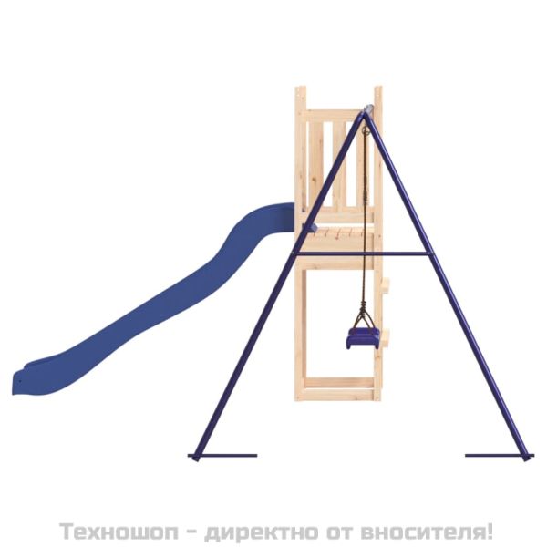 Комбинирано детско съоръжение за игра на открито, бор масив