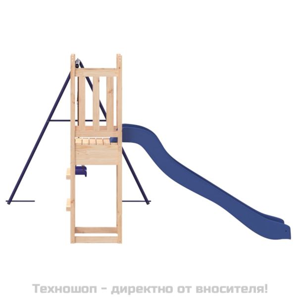 Комбинирано детско съоръжение за игра на открито, бор масив