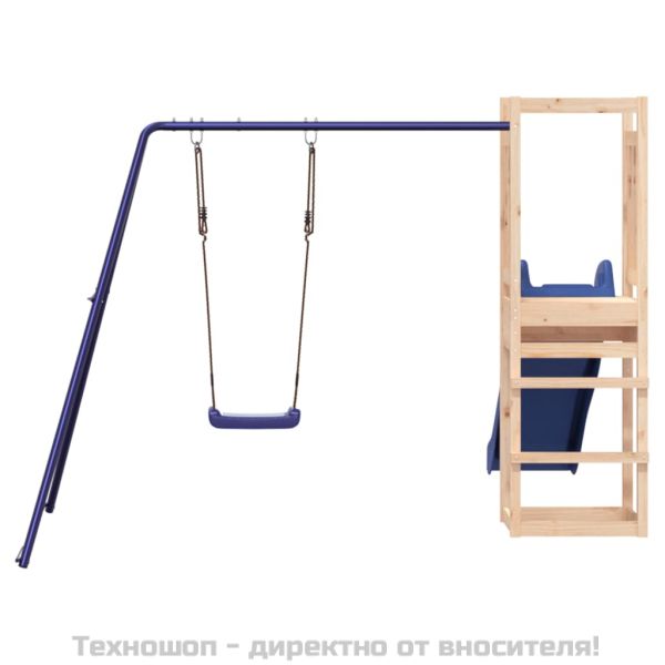 Комбинирано детско съоръжение за игра на открито, бор масив