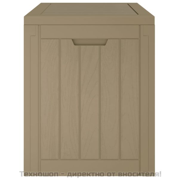 Градинска кутия за съхранение, сива, 55,5x43x53 см полипропилен