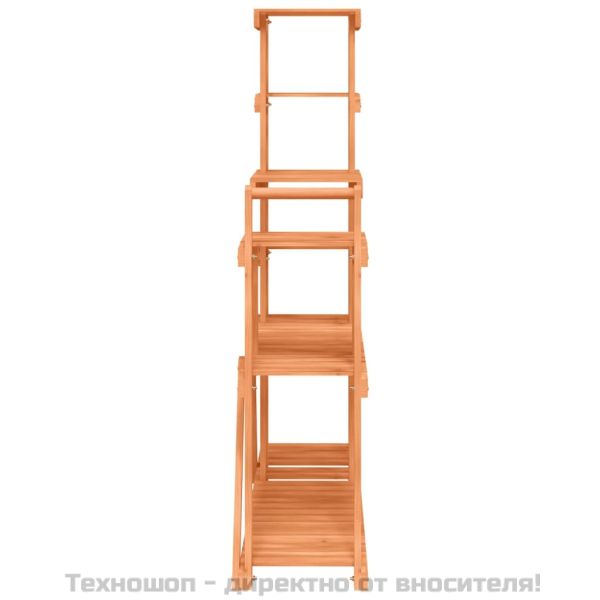 Поставка за цветя, 110x25x111 см, масивна ела