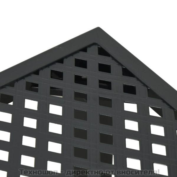 Градинска маса антрацит 80x80x72 cм стомана