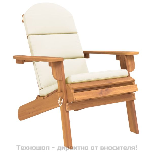 Адирондак градински лаундж комплект, 4 части, акация масив