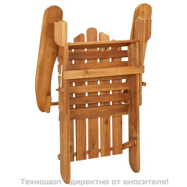 Адирондак градински лаундж комплект, 4 части, акация масив