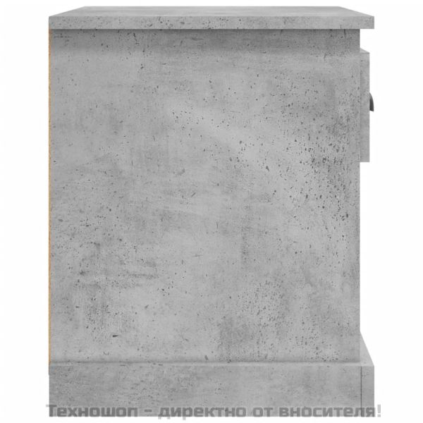 Нощни шкафчета, 2 бр, сиво, 39x39x47,5 см, инженерно дърво
