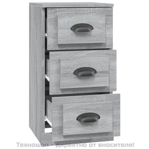 Сайдборд, сив сонома, 36x35,5x67,5 см, инженерно дърво