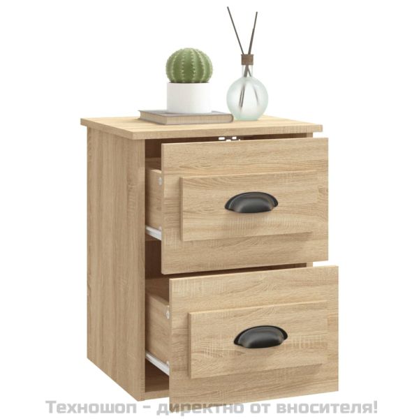 Нощно шкафче за стенен монтаж, сонома дъб, 41,5x36x53 см