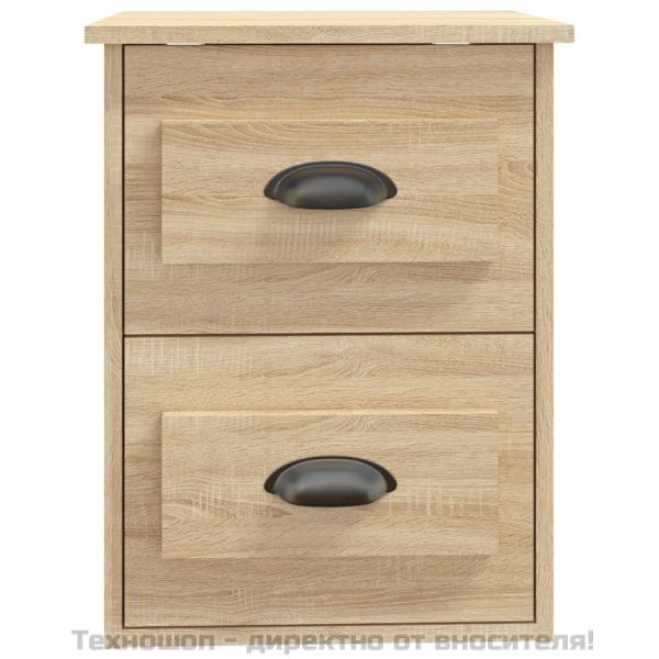 Нощно шкафче за стенен монтаж, сонома дъб, 41,5x36x53 см