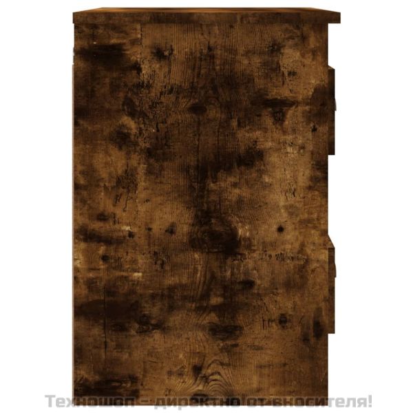 Нощно шкафче за стенен монтаж, опушен дъб, 41,5x36x53 см