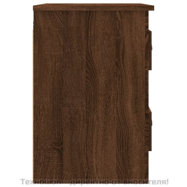 Нощни шкафчета за стенен монтаж, 2 бр, кафяв дъб, 41,5x36x53 см